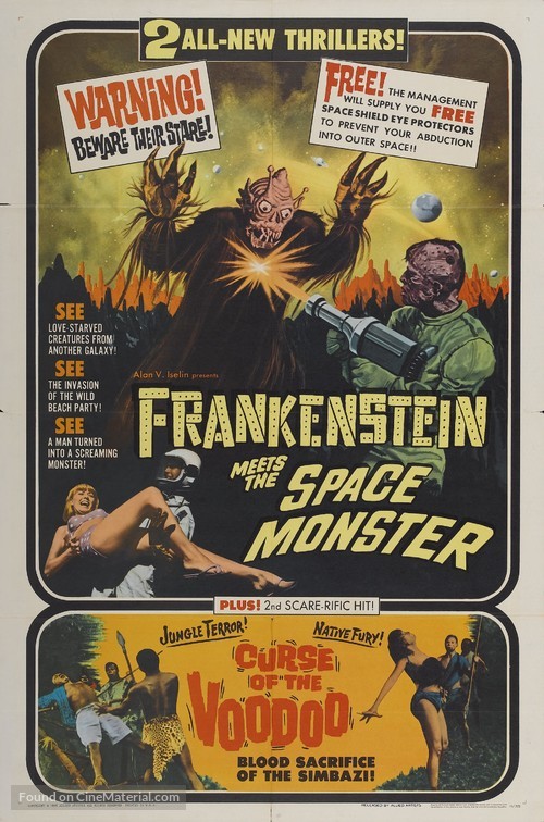 Frankenstein Meets the Spacemonster - Combo movie poster