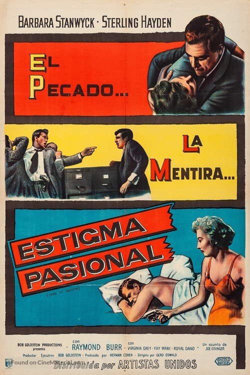 Crime of Passion - Argentinian Movie Poster