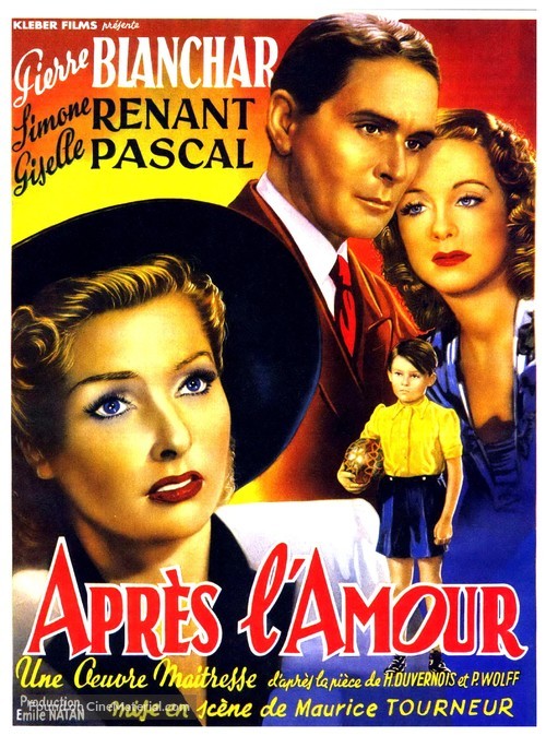 Apr&egrave;s l&#039;amour - Belgian Movie Poster