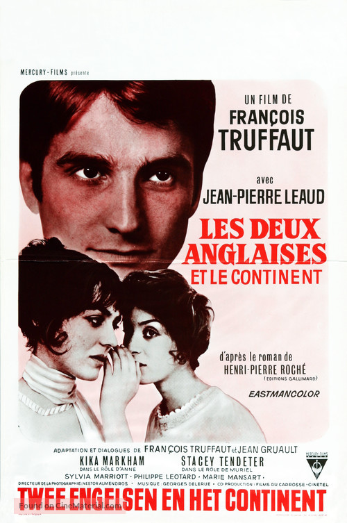 Les deux anglaises et le continent - Belgian Movie Poster