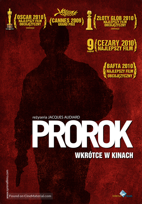 Un proph&egrave;te - Polish Movie Poster