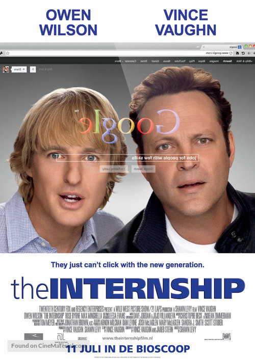 The Internship - Dutch Movie Poster