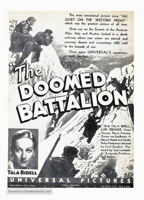 Doomed Battalion - Movie Poster