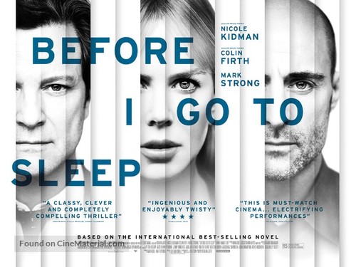 Before I Go to Sleep - British Movie Poster