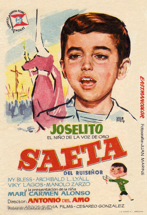 Saeta del ruise&ntilde;or - Spanish Movie Poster