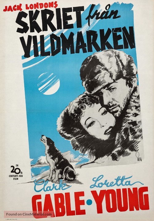 The Call of the Wild - Swedish Re-release movie poster