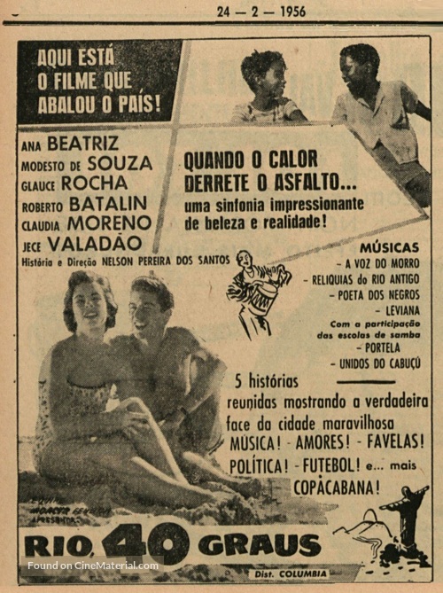 Rio 40 Graus - Brazilian poster