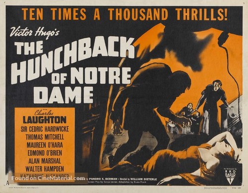 The Hunchback of Notre Dame - Re-release movie poster
