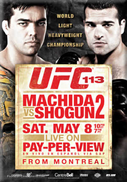 UFC 113: Machida vs. Shogun 2 - Movie Poster