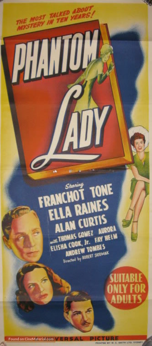Phantom Lady - Australian Movie Poster