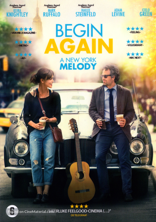 Begin Again - Dutch DVD movie cover