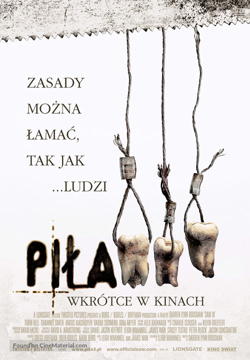 Saw III - Polish Movie Poster
