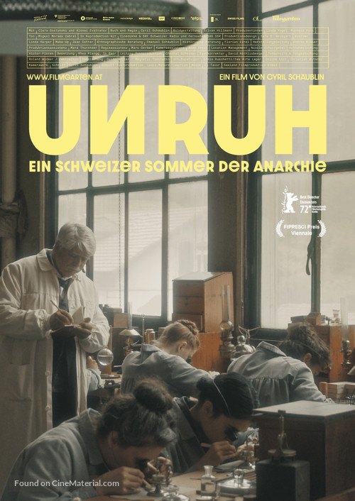 Unrueh - Austrian Movie Poster