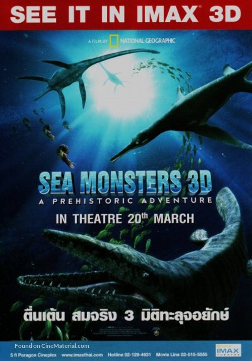 Sea Monsters: A Prehistoric Adventure - Thai Movie Poster