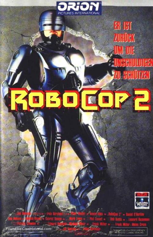 RoboCop 2 - German VHS movie cover