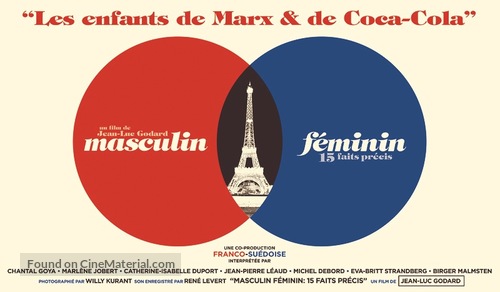 Masculin, f&eacute;minin: 15 faits pr&eacute;cis - French Movie Poster