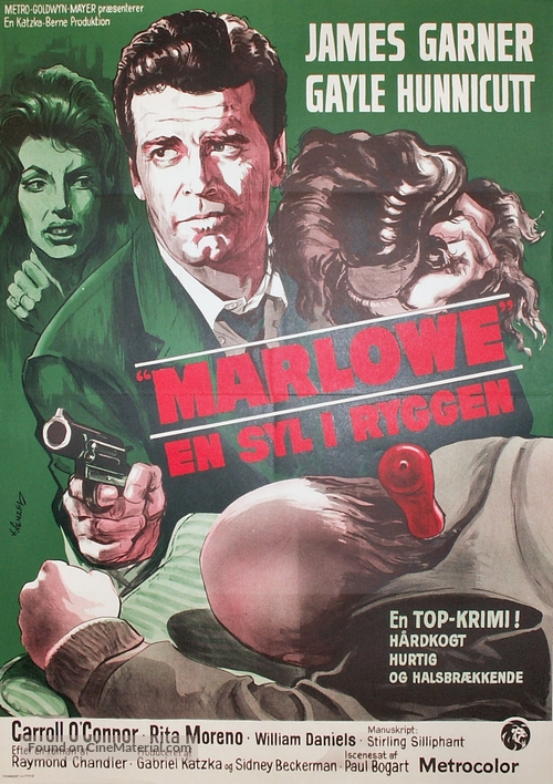 Marlowe - Danish Movie Poster