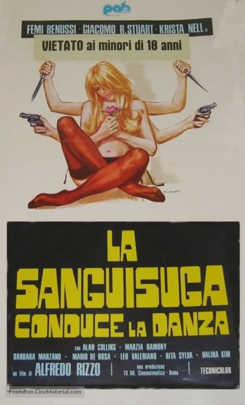 La sanguisuga conduce la danza - Italian Movie Poster