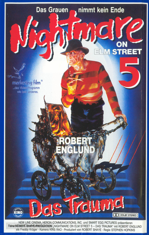 A Nightmare on Elm Street: The Dream Child - German VHS movie cover