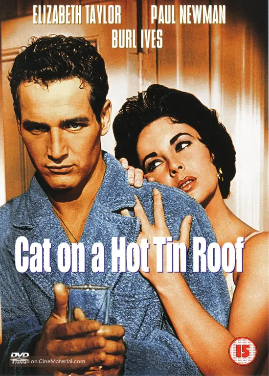 Cat on a Hot Tin Roof - British DVD movie cover