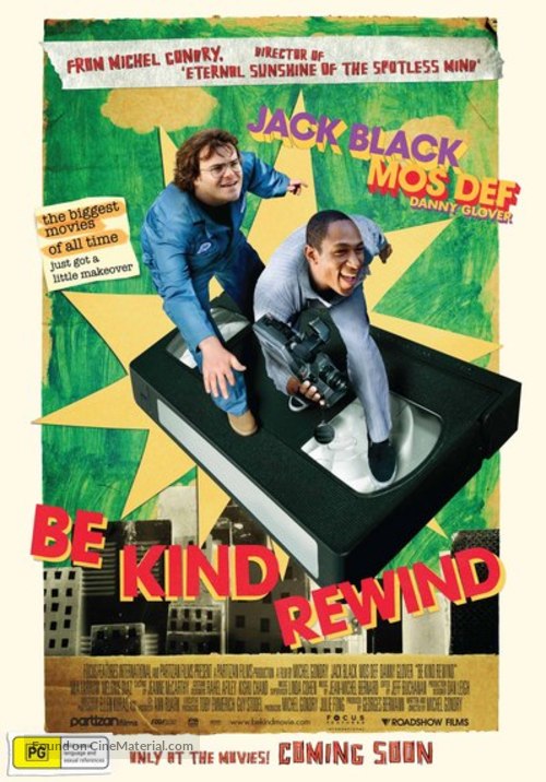 Be Kind Rewind - Australian Movie Poster