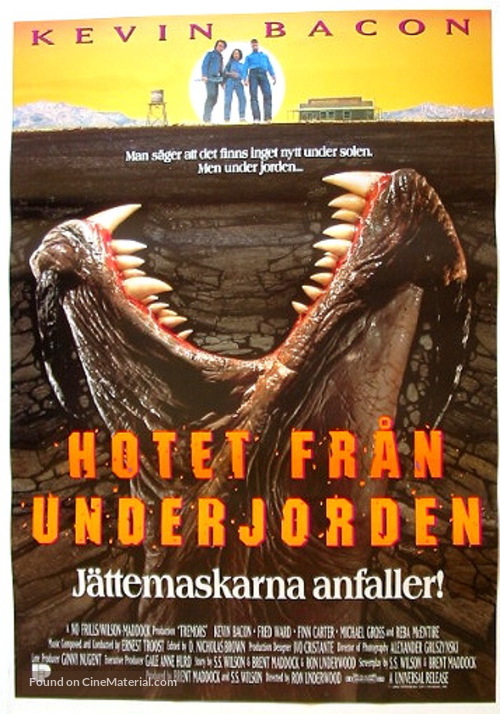 Tremors - Swedish Movie Cover