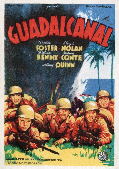 Guadalcanal Diary - Spanish Movie Poster