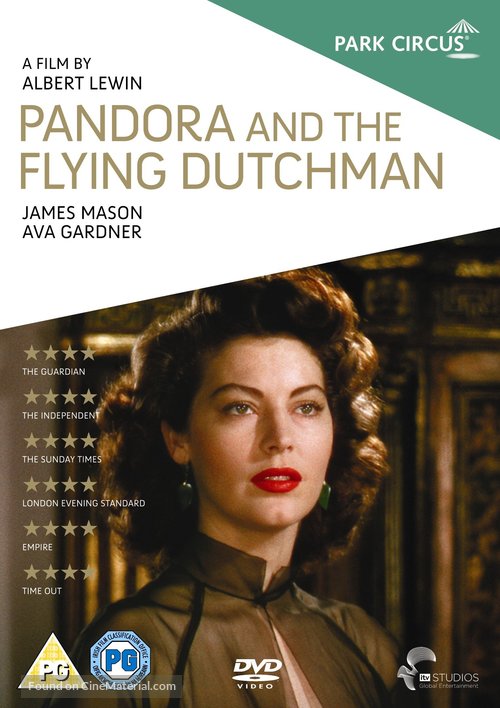 Pandora and the Flying Dutchman - British DVD movie cover