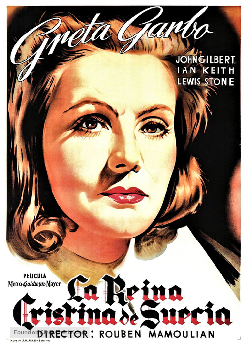 Queen Christina - Spanish Movie Poster