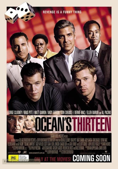 Ocean&#039;s Thirteen - Australian Movie Poster