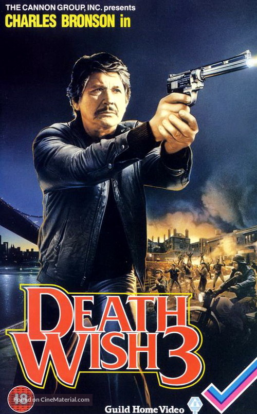 Death Wish 3 - British Movie Cover