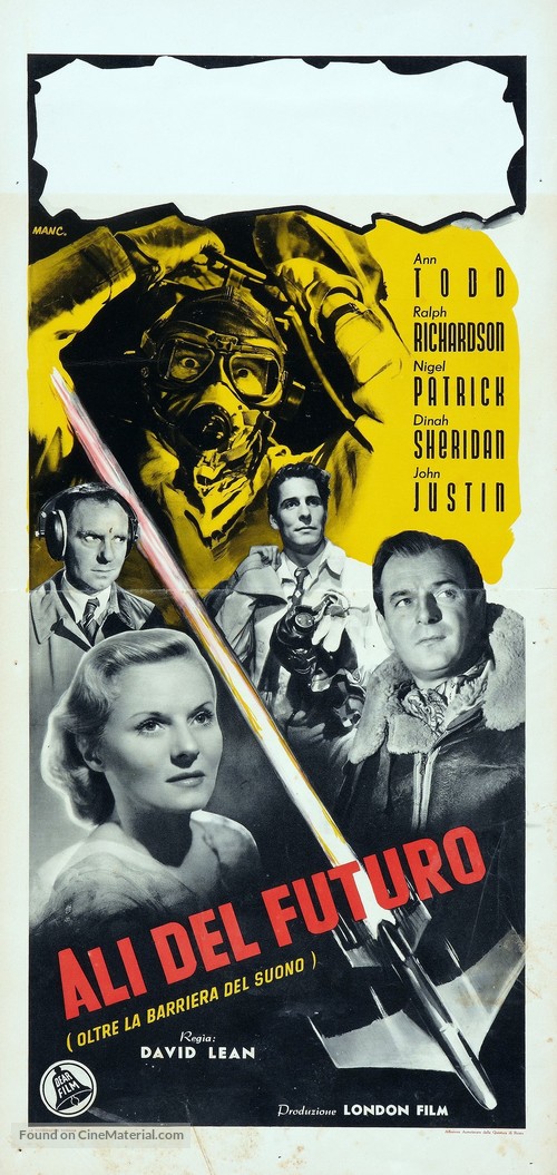 The Sound Barrier - Italian Movie Poster