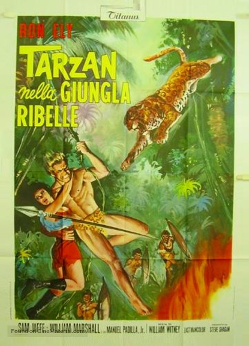 Tarzan&#039;s Jungle Rebellion - Italian Movie Poster