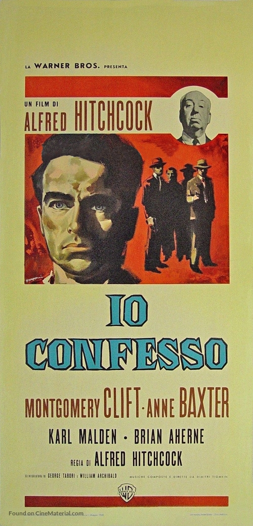 I Confess - Italian Movie Poster