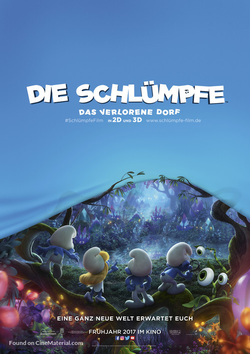Smurfs: The Lost Village - German Movie Poster