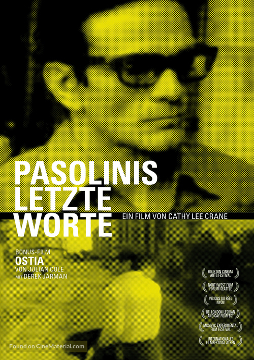 Pasolini&#039;s Last Words - Danish Movie Poster