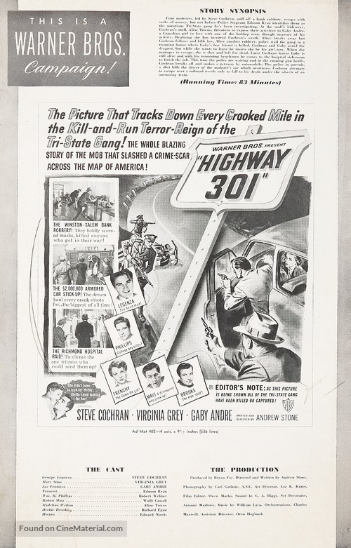 Highway 301 - poster