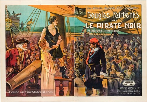 The Black Pirate - French Movie Poster