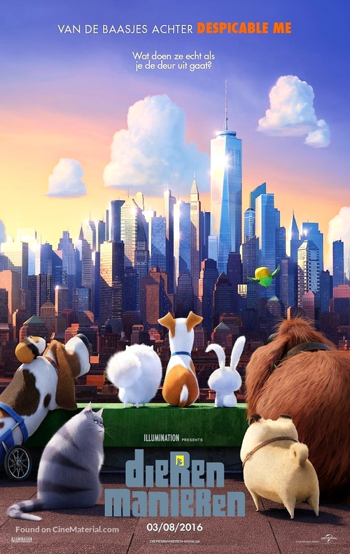 The Secret Life of Pets - Belgian Movie Poster