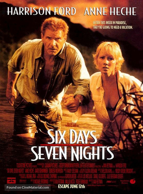 Six Days Seven Nights - Advance movie poster