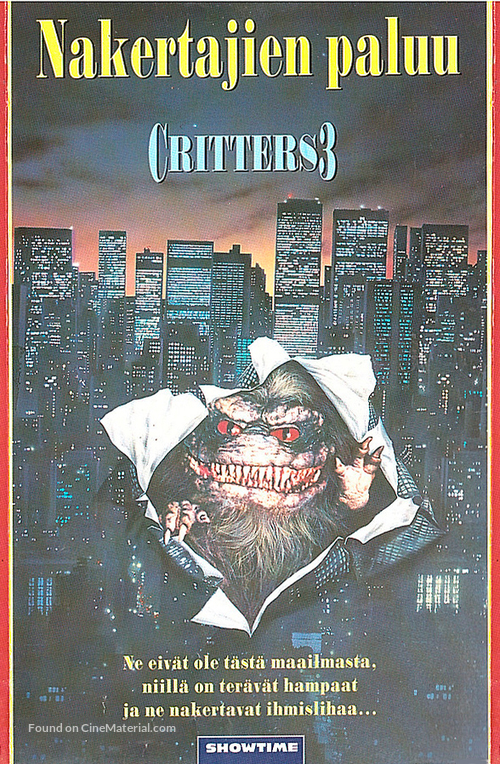 Critters 3 - Finnish VHS movie cover