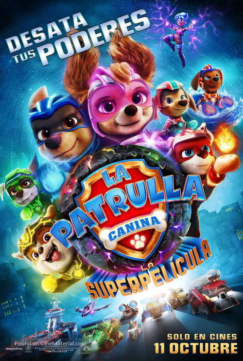 PAW Patrol: The Mighty Movie - Spanish Movie Poster