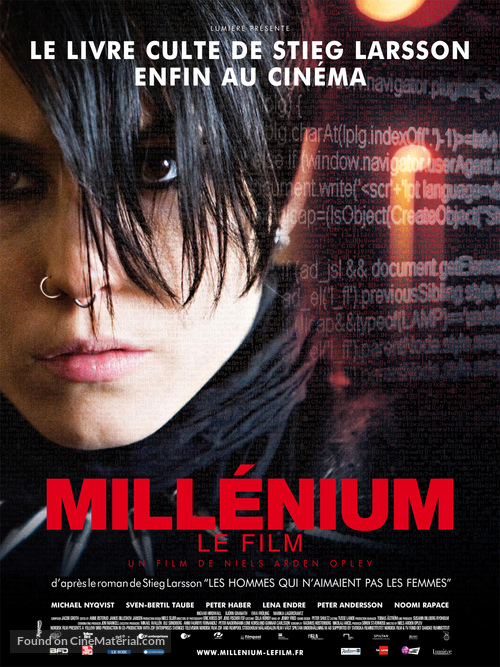 M&auml;n som hatar kvinnor - Belgian Movie Poster