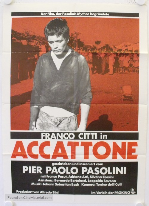 Accattone - German Movie Poster