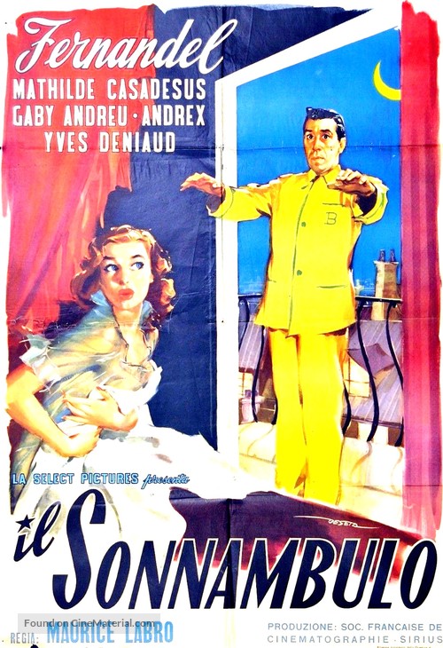 Boniface somnambule - Italian Movie Poster
