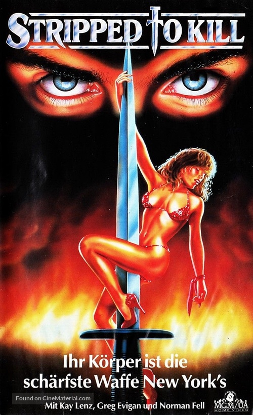 Stripped to Kill - German VHS movie cover