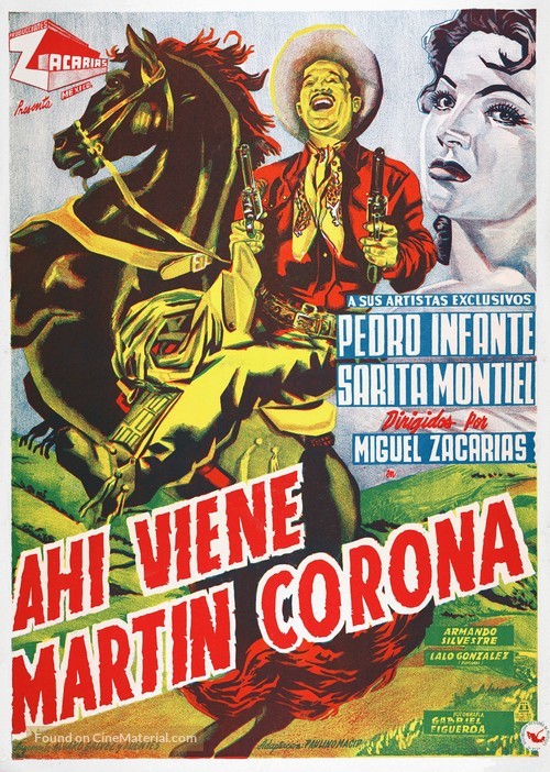 Ah&iacute; viene Mart&iacute;n Corona - Mexican Movie Poster