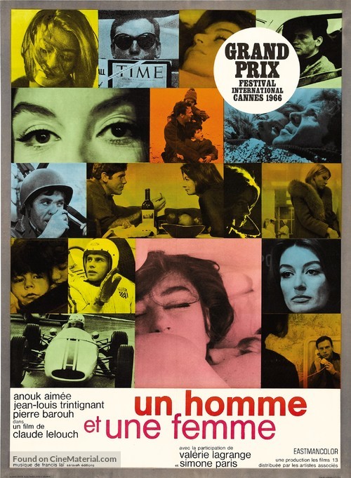 Un homme et une femme - French Re-release movie poster