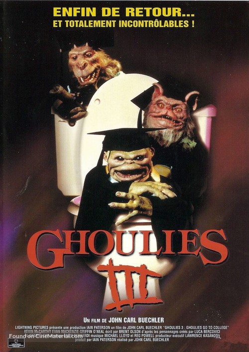 Ghoulies III: Ghoulies Go to College - French DVD movie cover