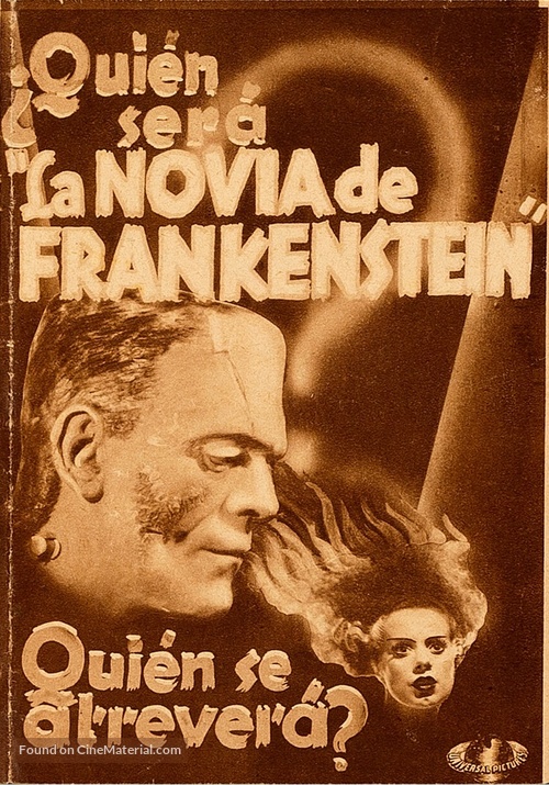 Bride of Frankenstein - Spanish poster